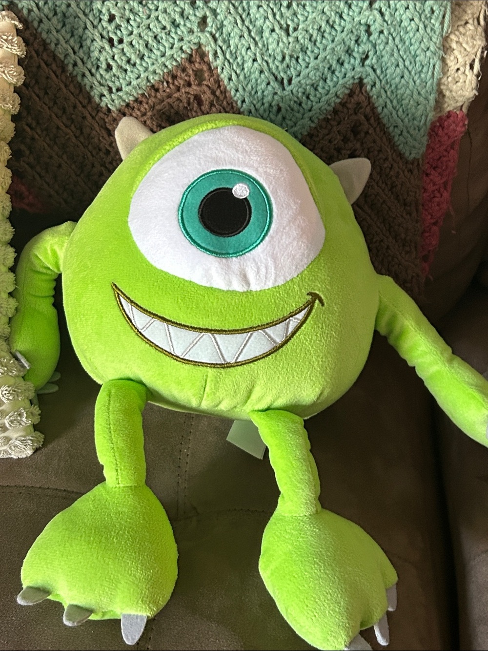 Green One-Eyed Plush Monster Toy - Kids Plush Character